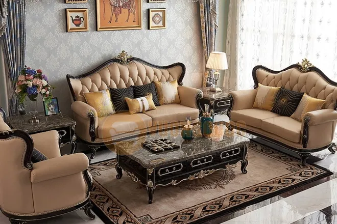 Sofa tân cổ điển châu âu nhập khẩu