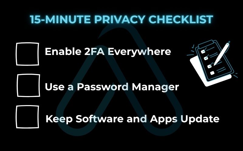 15-minute privacy checklist 15-minute privacy checklist