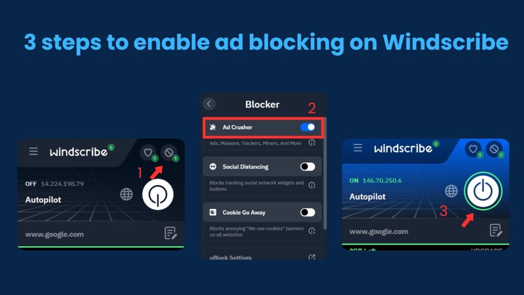 Turn on the Ad blocker