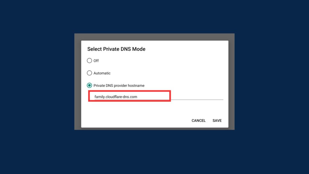 Enter hostnames