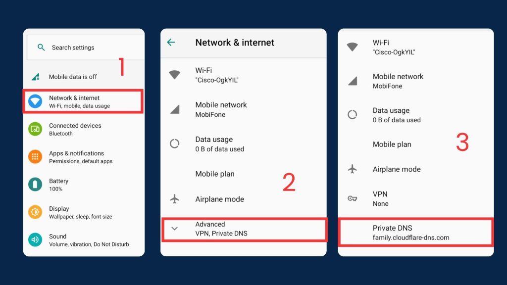 Private DNS Android