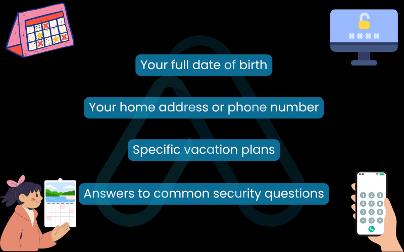 A list of what to keep private A list of what to keep private