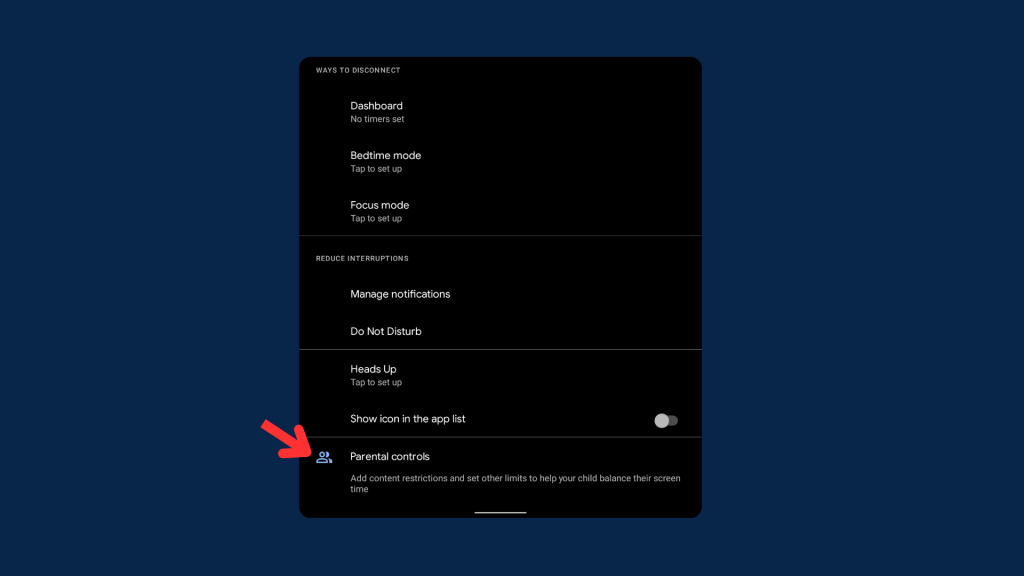 Choose Parental Controls