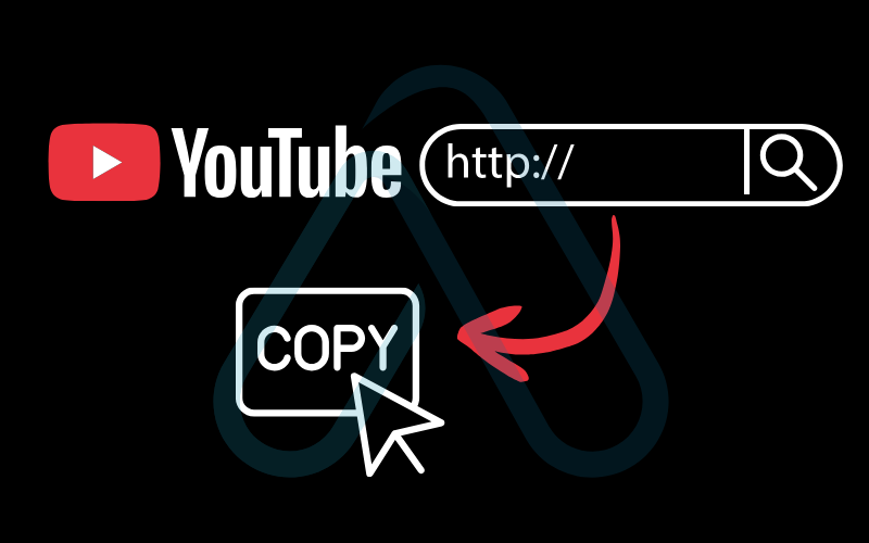 Copy the YouTube URL Copy the YouTube URL