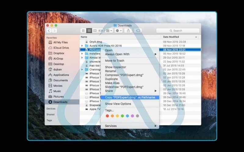 Copying and pasting files and folders in Mac Finder