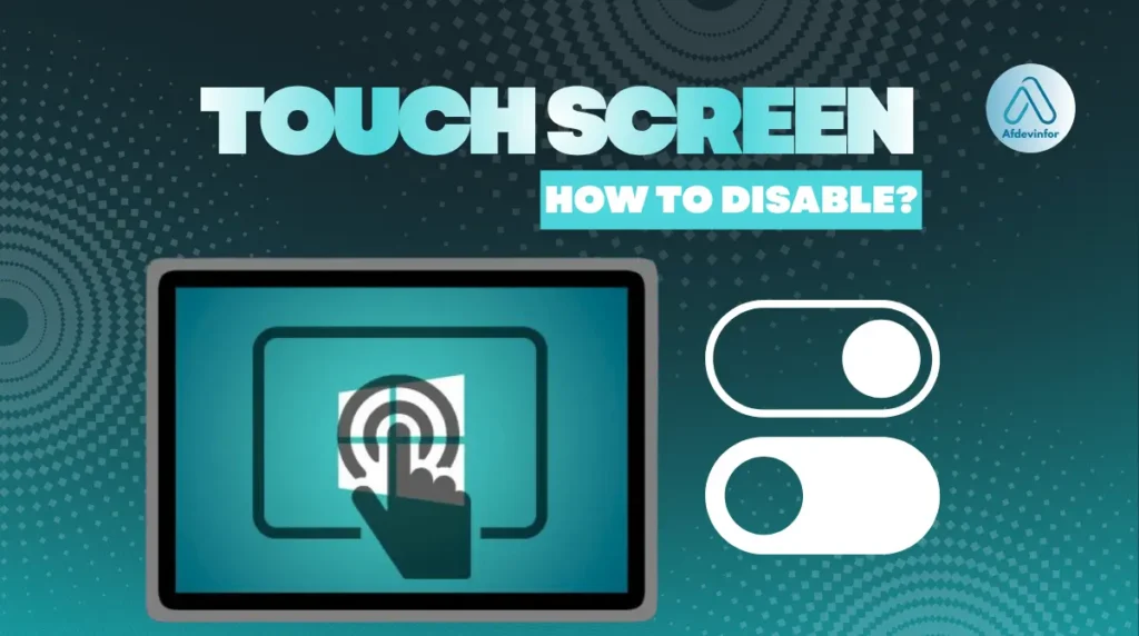 Can you disable the touch screen on a laptop?