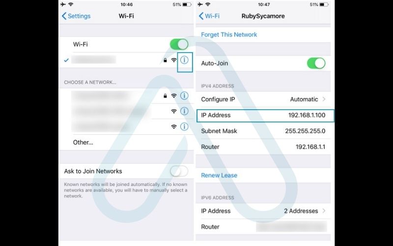 Finding your IP address on iPhone
