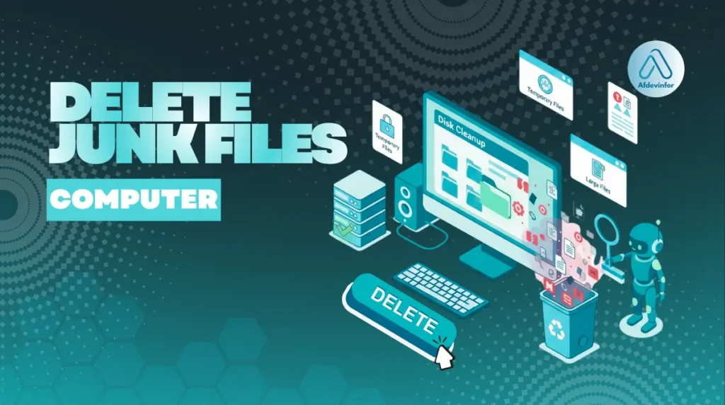 How can I delete junk files from my computer?