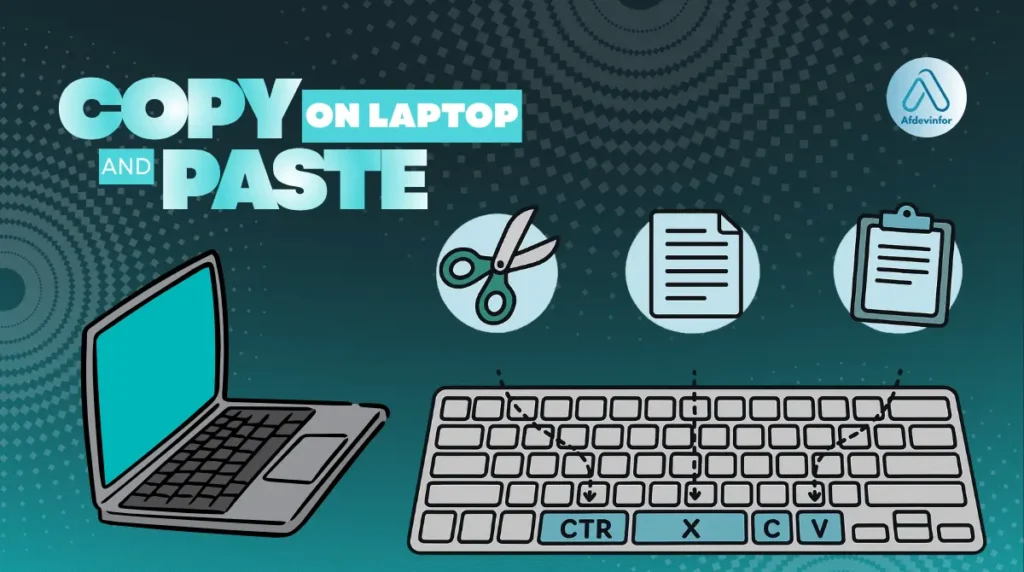How to copy and paste on a laptop?