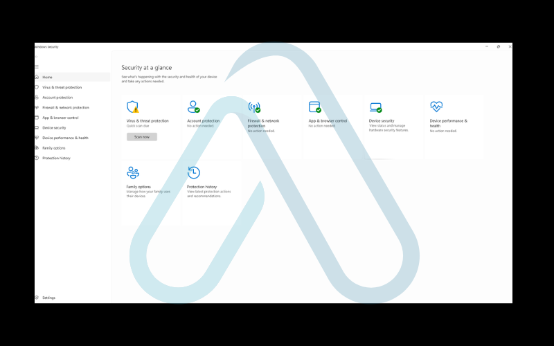 Launch Windows Security Launch Windows Security