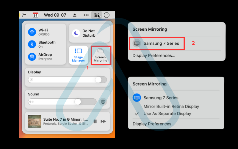 Steps to mirror your MacBook's display Steps to mirror your MacBook's display