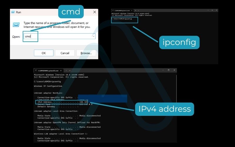 Using the Command Prompt (the universal way)