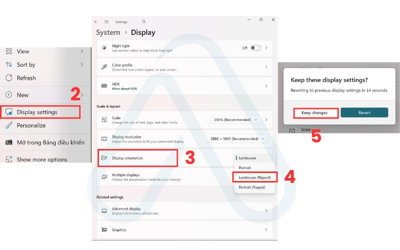 Using the Windows display settings (most reliable way) Using the Windows display settings (most reliable way)